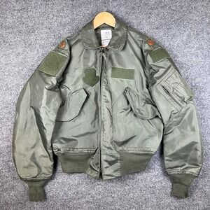US Military Flight Jacket Mens M CWU-36/P Summer Bomber Aramid Major Issued
